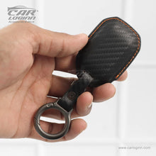 Load image into Gallery viewer, Carloginn PU-3D Leather Key Case for Maruti Suzuki 2 Button Smart Key