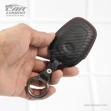 Load image into Gallery viewer, Carloginn PU-3D Leather Key Case for TATA 4 Button Smart Key