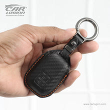 Load image into Gallery viewer, Carloginn PU-3D Leather Key Case for Maruti Suzuki 2 Button Smart Key