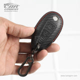 Carloginn PU-3D Leather Key Case for Maruti Suzuki 2 Button Smart Key