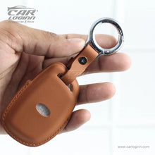 Load image into Gallery viewer, Carloginn PU-3D Leather Key Case for New Hyundai 4 Button Smart Key (PUSH START)