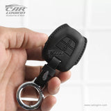 Carloginn PU-3D Leather Key Case for Hyundai Grand i10 | New Santro (2 Button Key)