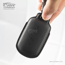 Load image into Gallery viewer, Carloginn PU-3D Leather Key Case for TATA Curve 4 Button Smart Key