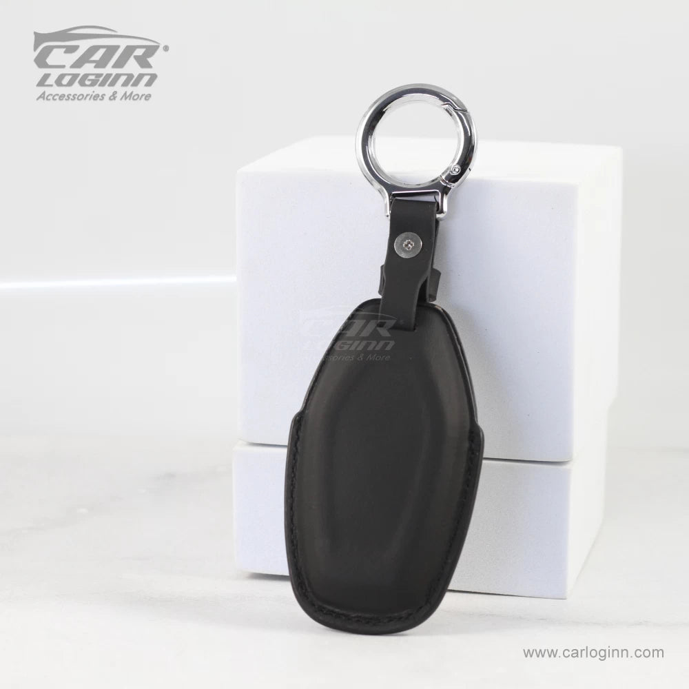 Carloginn PU-3D Leather Key Case for Mahindra XUV - 500 Smart Key