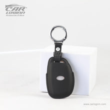 Load image into Gallery viewer, Carloginn PU-3D Leather Key Case for Hyundai 4 Button Smart Key (PUSH START)