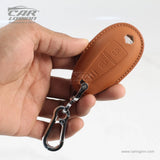 Carloginn PU-3D Leather Key Case for Maruti Suzuki 2 Button Smart Key