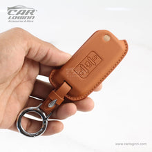 Load image into Gallery viewer, Carloginn PU-3D Leather Key Case for Mahindra XUV 500 Flip Key