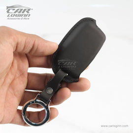 Carloginn PU-3D Leather Key Case for Skoda Rapid | Yeti | Superb | Laura | Fabia | Octavia 2014 | Volkswagen Jetta | Vento | Polo | Ameo 3 Button Flip Key