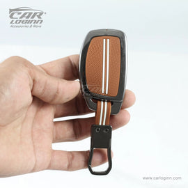 Zinc Alloy Metal Soft Silicon Key Case for Hyundai Xcent | Exter | Creta | Venue | I-20 | Aura | I-10 Grand | Tucson | Nios | Verna | Elentra (3 Button Smart Key/ NOT FIT FOR FLIP KEY)