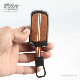 Zinc Alloy Metal Soft Silicon Key Case for Mahindra New XUV 3XO | Scorpio-N | XUV 700 | New Thar | Xuv-300 | Marazzo | Scorpio | New Bolero 3 Button Flip/Smart Key - TAN COLOR