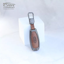 Load image into Gallery viewer, Metal Leather Keycover for Ford Figo | Aspire | Eco-sport | Endeavour | Freestyle
