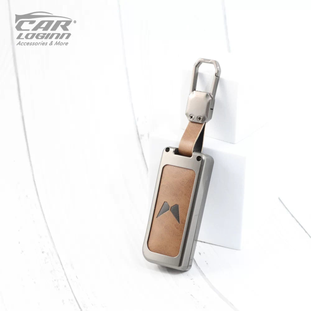 Metal Leather Key Case for Mahindra XUV 500 Flip Key