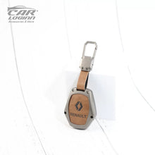 Load image into Gallery viewer, Metal Leather Key Cover Fit for Renault Duster | Nissan Terrano 2 Button Key