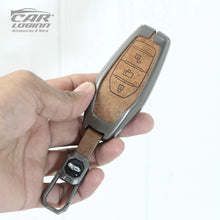 Load image into Gallery viewer, Metal Leather Key Case for Mahindra XUV 500 Smart Key