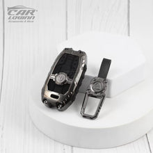 Load image into Gallery viewer, Metal Black Soft Silicon KeyCase for Hyundai Elentra | Old Verna | Old i20 Push Button start Key