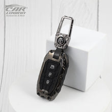 Load image into Gallery viewer, Metal Black Soft Silicon KeyCase for Hyundai Elentra | Old Verna | Old i20 Push Button start Key