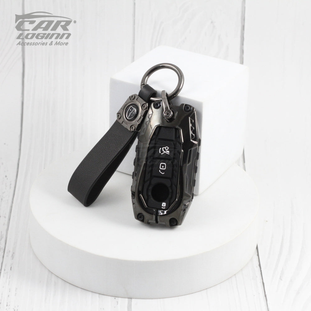 Premium Metal Black Soft Silicon keycase for New Mercedes Benz Maybach | S Class | E Class
