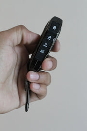 Premium Metal Black Transformer Series Soft Silicon Key Cover for Kia Seltos Facelift | Carens X Line | Sonet Facelift