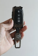 Load image into Gallery viewer, Premium Metal Black Transformer Series Soft Silicon Key Cover for KIA Carens | Carnival | Seltos | Sonet Smart Key