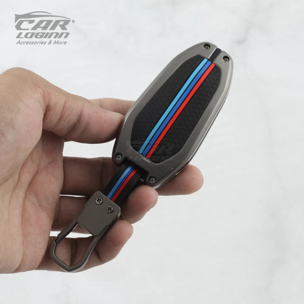 Metal Silicon Car Key case for Citron C3 | Aircross X | Basalt X Smart Key