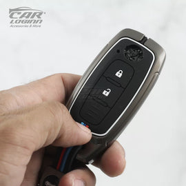 Metal Silcon Key Cover fit for Nissan Magnite | Kicks - 2 button Smart Key