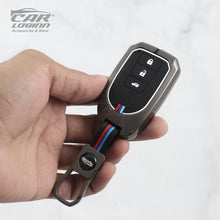 Load image into Gallery viewer, Metal Silicon Car key Case for Toyota Yaris 3 Button Smart Key