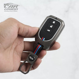 Metal Silicon Car key Case for Toyota Yaris 3 Button Smart Key
