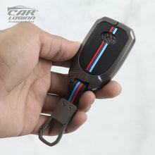 Load image into Gallery viewer, Metal Silicon Car key Case for Toyota Yaris 3 Button Smart Key