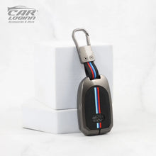 Load image into Gallery viewer, Metal Silicon Car key Case for Toyota Yaris 3 Button Smart Key