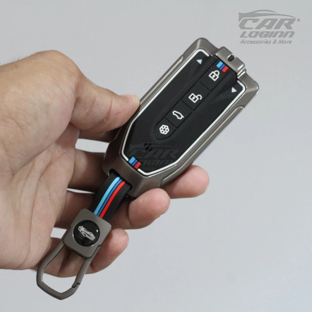 Metal Silicon Car key Case for New Mahindra BE 6 | BE 9 | New XUV 700