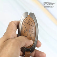 Load image into Gallery viewer, Metal Leather Car Key case for Hyundai New Venue facelift