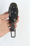 Premium Metal Black Transformer Series Soft Silicon Key Case for Hyundai New Venue facelift