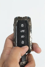 Load image into Gallery viewer, Metal Black Transformer Series Soft Silicon Key Cover for Tata Curve | New Harrier 4 Button Smart Key