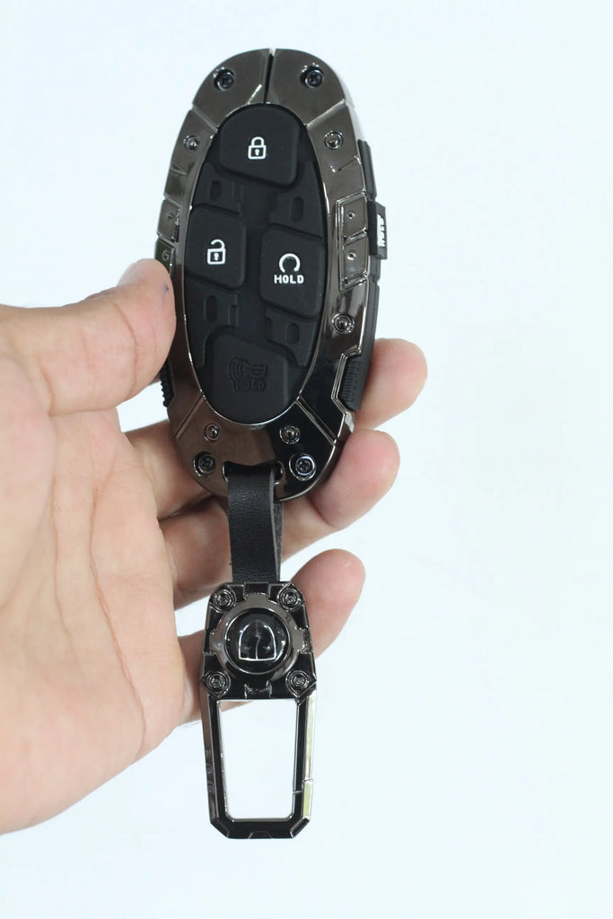 Premium Metal Black Transformer Series Soft Silicon Key Case for Hyundai New Venue facelift