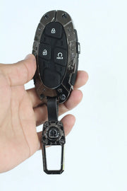 Premium Metal Black Transformer Series Soft Silicon Key Case for Hyundai New Venue facelift