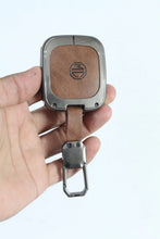 Load image into Gallery viewer, Metal Leather Car Key Case for MG COMET EV Electric 3 Button Smart Key