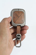 Load image into Gallery viewer, Metal Leather Car Key Case for MG COMET EV Electric 3 Button Smart Key