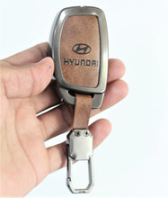 Load image into Gallery viewer, Metal Leather Car Keycover for Hyundai Creta SX | Venue SX Smart Key (4 Button Smart Key) (Copy)