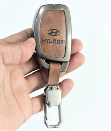 Metal Leather Car Keycover for Hyundai Creta SX | Venue SX Smart Key (4 Button Smart Key) (Copy)