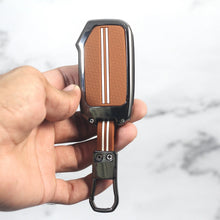 Load image into Gallery viewer, Metal Zic Soft Silicon Key Case for New Kia Seltos Facelift | Carens | Clavis | New Sonet Facelift - 3 Button Flip Key
