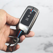 Load image into Gallery viewer, Metal Silicon Car Key Cover Fit for Toyota Corolla Altis - 3 Button Smart Key