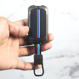 Metal Silicon Car Key Cover for Tata Curvv | Curvv EV Electric | Sierra | Safari | Harrier - 4 Button Smart Key