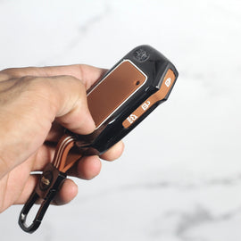 Metal Zic Soft Silicon Key Case for New Kia Seltos Facelift | Carens | Clavis | New Sonet Facelift - 3 Button Flip Key