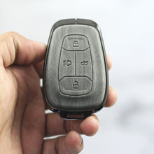 Load image into Gallery viewer, Lightest Grey Metal 3D Car keyCover for Tata Altroz | Punch | Tiago | Bolt | Harrier | Tigor | Gravitas | Nexon | New Safari