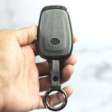 Load image into Gallery viewer, Lightest Grey Metal 3D Car keyCover for Tata Altroz | Punch | Tiago | Bolt | Harrier | Tigor | Gravitas | Nexon | New Safari