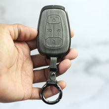 Load image into Gallery viewer, Lightest Grey Metal 3D Car keyCover for Tata Altroz | Punch | Tiago | Bolt | Harrier | Tigor | Gravitas | Nexon | New Safari