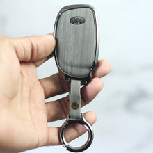 Load image into Gallery viewer, Lightest Grey Metal 3D Car keyCover for Hyundai Xcent | Exter | Creta | Venue | i20 | Aura | i10 Grand | Nios - Flip Key