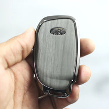 Load image into Gallery viewer, Lightest Grey Metal 3D Car keyCover for Hyundai Xcent | Exter | Creta | Venue | i20 | Aura | i10 Grand | Nios - Flip Key