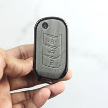 Load image into Gallery viewer, Lightest Grey Metal 3D Car keyCover for Mahindra ScorpioN | 3XO | XUV 700 | THAR | XUV 300 | Marazzo | Scorpio | New Bolero