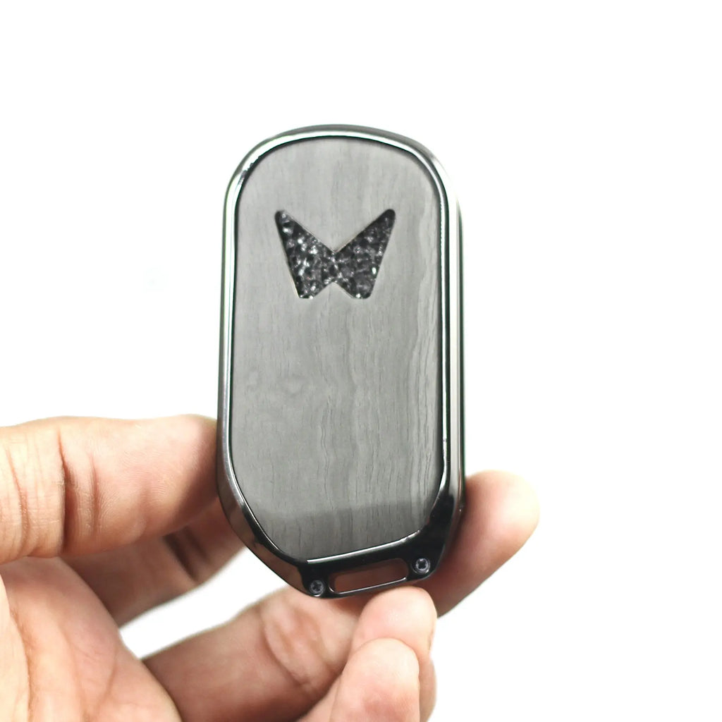Lightest Grey Metal 3D Car keyCover for Mahindra ScorpioN | 3XO | XUV 700 | THAR | XUV 300 | Marazzo | Scorpio | New Bolero